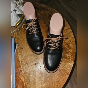 SAMUEL HUBBARD Women's Black Oxfords, 6M EXCELLENT! Pre-owned
